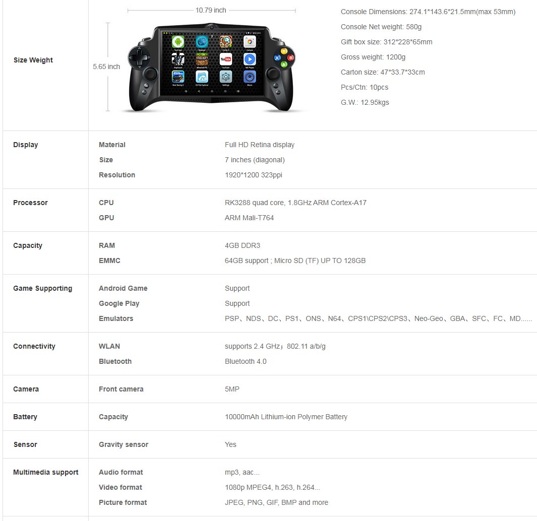 JXD S192K (4GB,64GB) Singularity Flagship Game Console price in