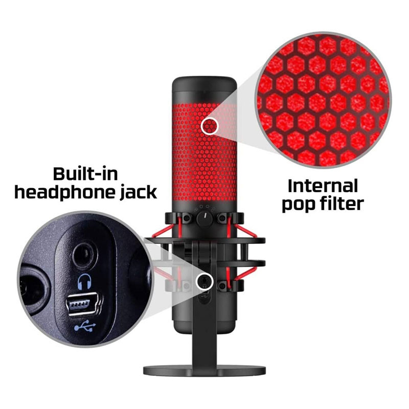 Pakistan Quadcast Mic Price HyperX HX-MICQC-BK QuadCast USB