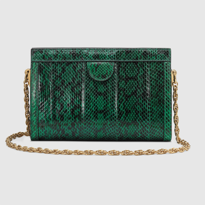 Gucci Ophidia Emerald Snakeskin Small Shoulder Bag price in