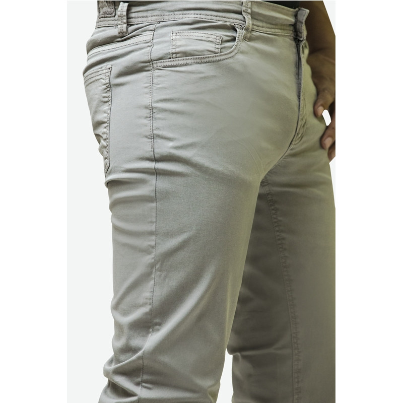 Men's Light Grey Basic Stretch Pants price in Pakistan Telemart