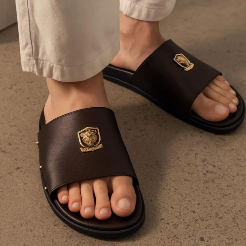 Buy Milli Shoes The Italian Medicated Leather Slipper For Men at