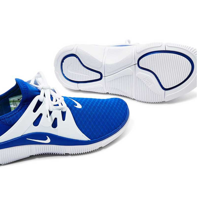 nike acalme white and blue
