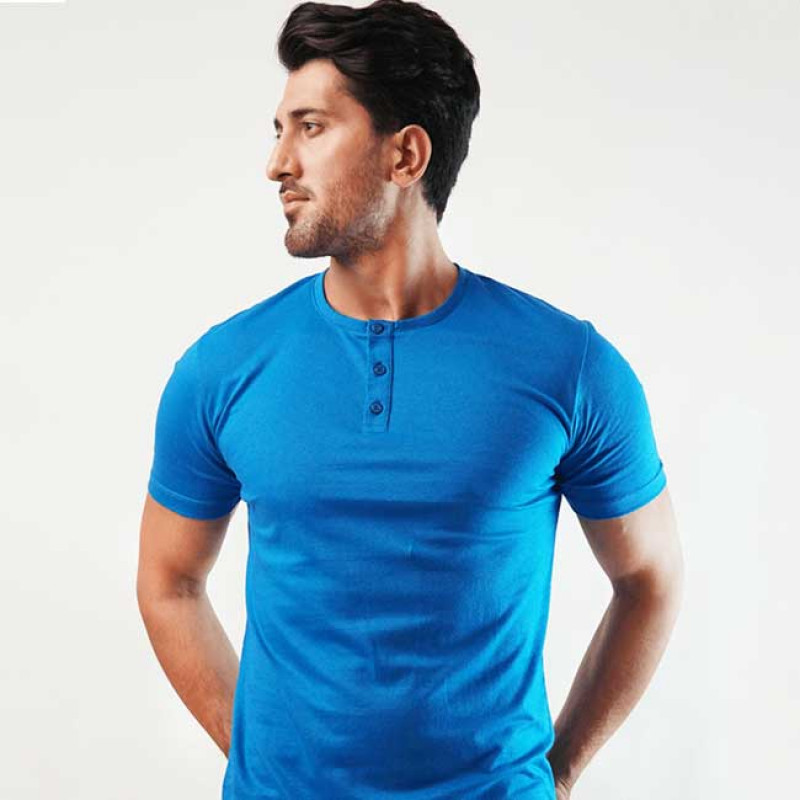 Buy Mendeez Marine Short Sleeve Henley 