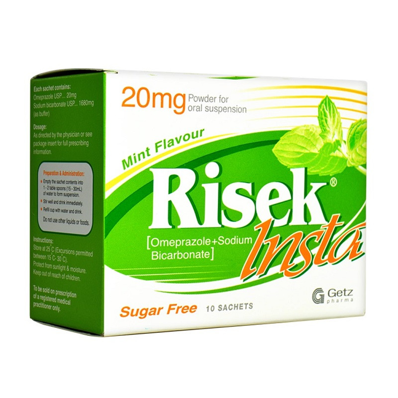 Risek Sachet 20mg 10 Sachets price in Pakistan Telemart Pakistan