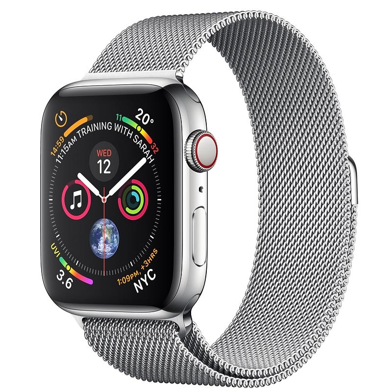 Apple Watch Series MTVK2 40mm Stainless Steel Case with Milanese Loop  (GPS+Cellular)