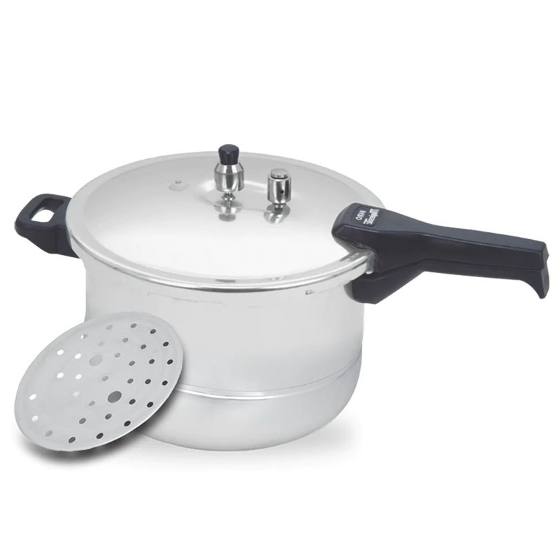 Majestic CHEF 1405 Aluminum Pressure Cooker Steamer Liter