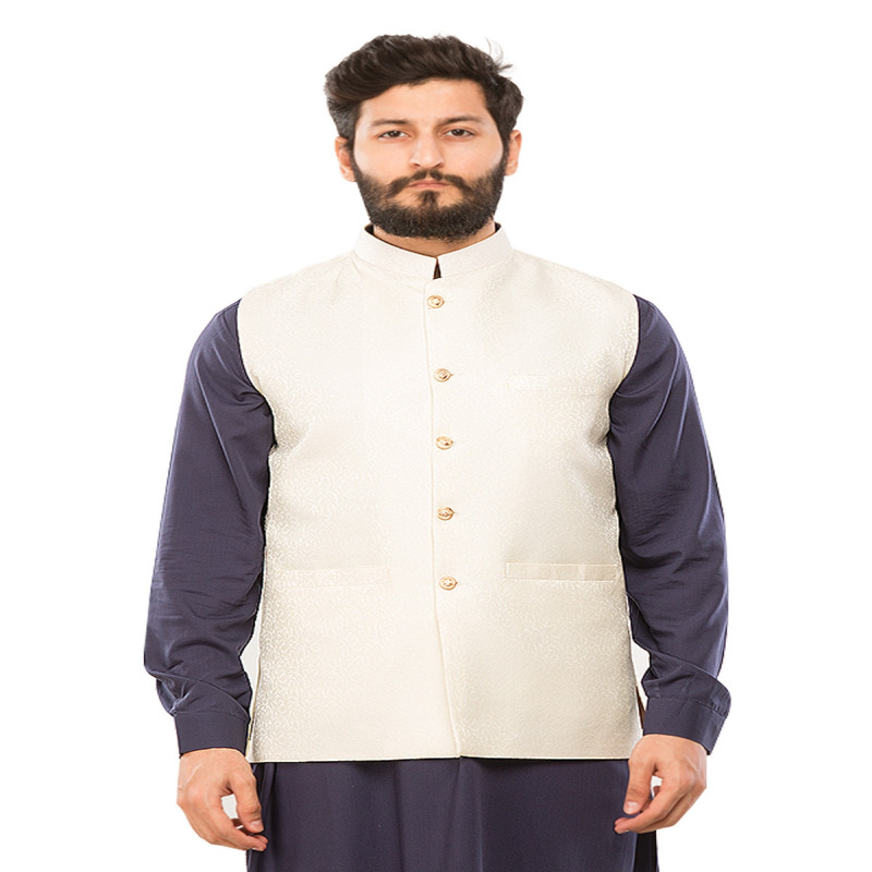 Off White Waist Coat price in Pakistan 