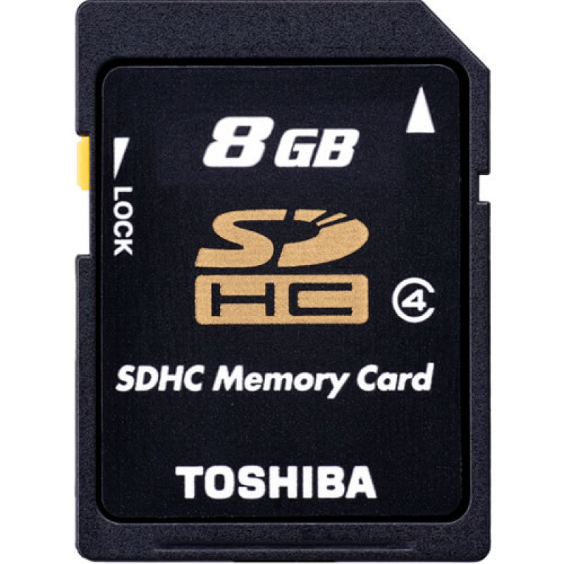 Toshiba 8GB SDHC Class Secure Digital Memory Card Prices in