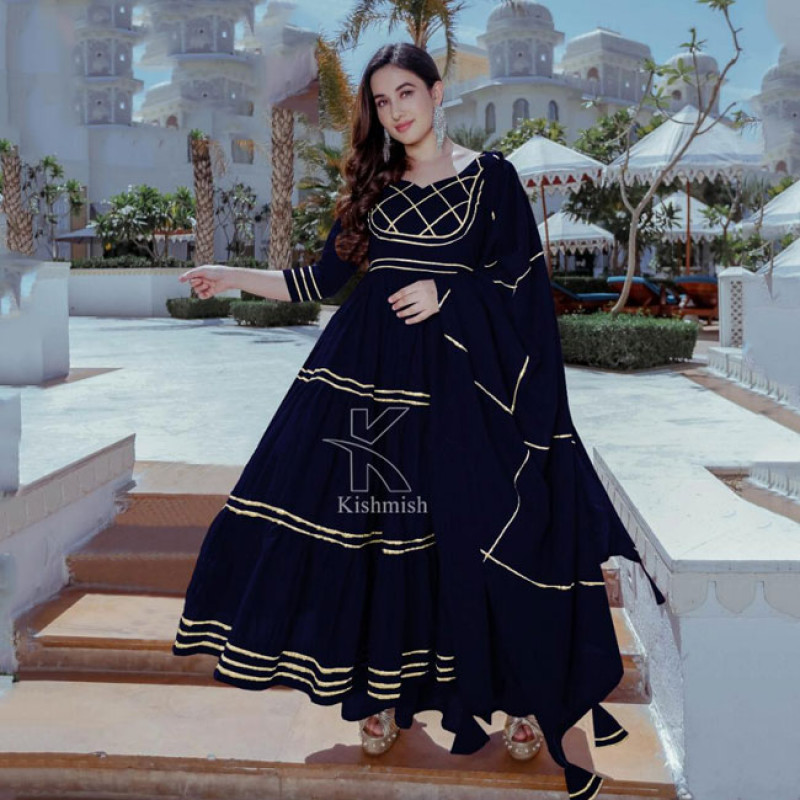 simple navy blue dress pakistani Navy Blue Embroidered Georgette Pakistani Suit