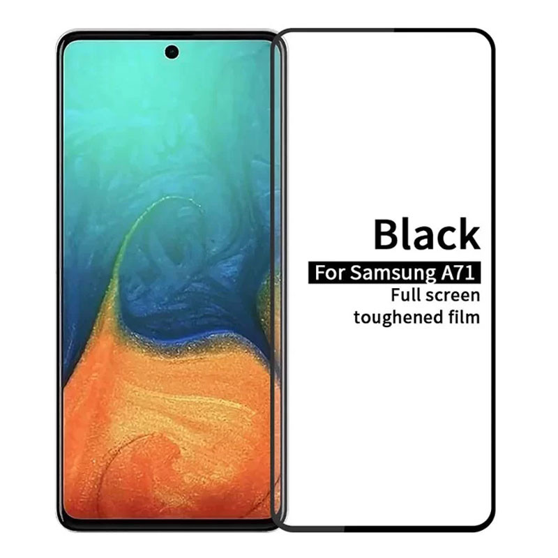 MOFI Premium Tempered Glass for Samsung A71 Full Coverage Screen Protector  9H – BLACK