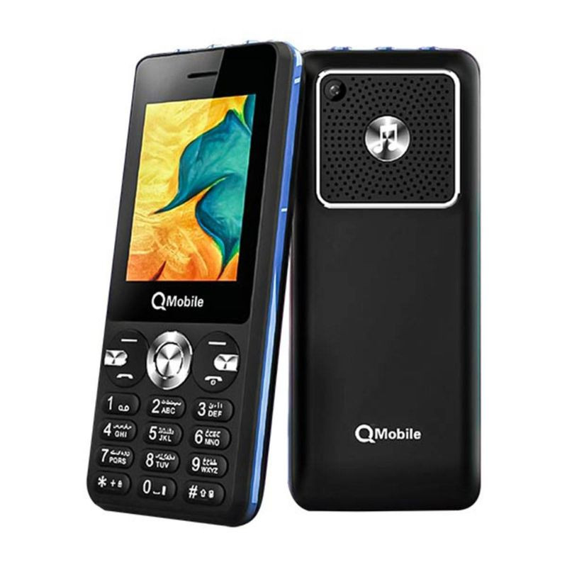Qmobile Phantom - Iphone Style Camera - Flip Mobile - 4 Sims Support - Official PTA Approved - 2.4 Inch Display - 1400mAH Battery - Type C charging - Wireless FM Radio - Powerful Torch Light - 1 Year brand warranty Daraz.pk