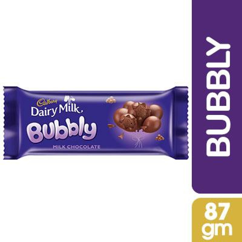 Cadbury Dairy Milk Bubbly Chocolate 87 gm price in Pakistan Telemart
