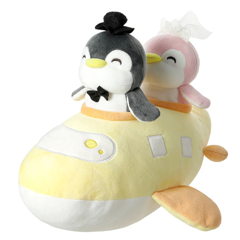 Miniso Travel Series Wedding Dress Penguin Airplane Plush Toy Live show