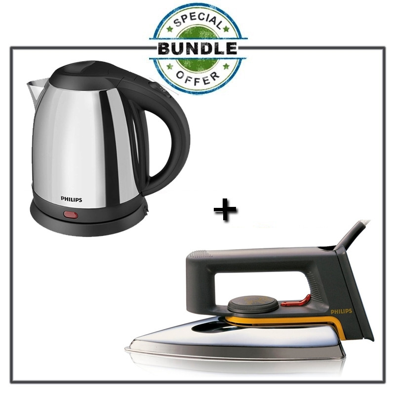 Philips HD1172/01 Dry Iron Philips HD9303/03 Electric Kettle