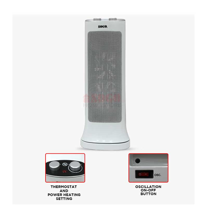 Buy Sogo JPN-78 Ceramic Fan Heater at Best Price In Pakistan | Telemart