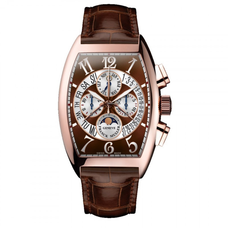 Franck Muller Chronograph Watch for Men CINTRÉE CURVEX GRANDE DATE ROSE  GOLD at the best price in Pakistan| online shopping in Pakistan