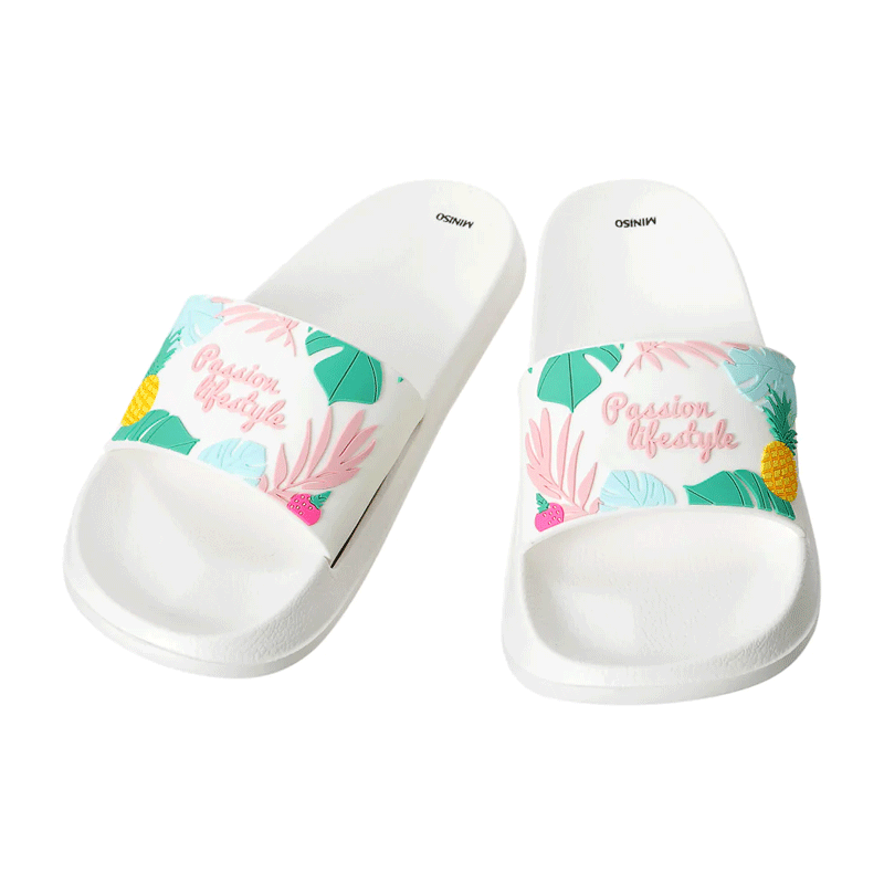 Miniso Passion Island Women's Slippers (White37-38)