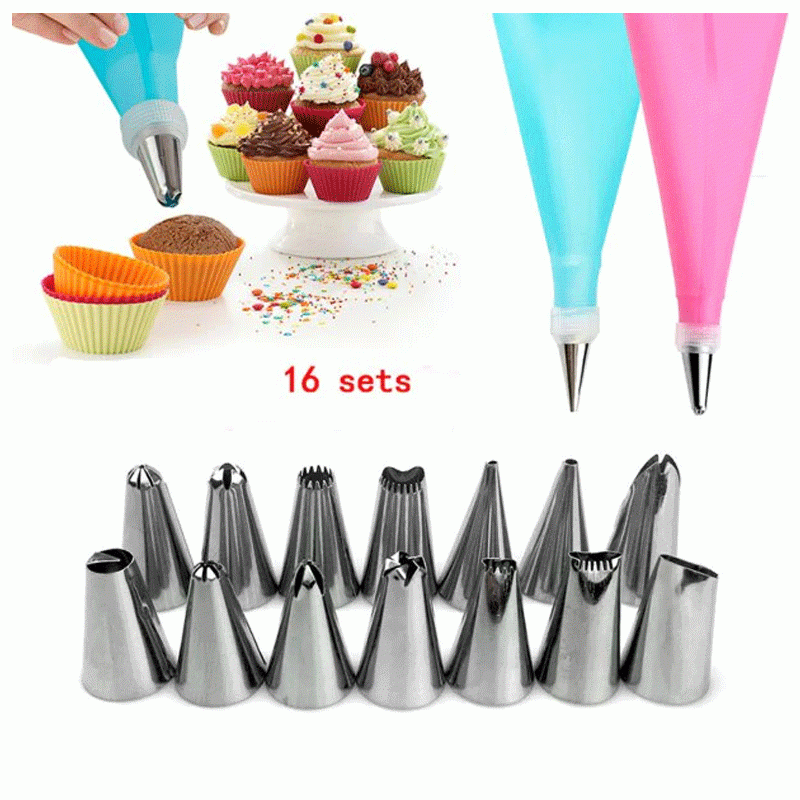Buy Piping Nozzles Stainless Steel Nozzle (16 pcs pack) at Best
