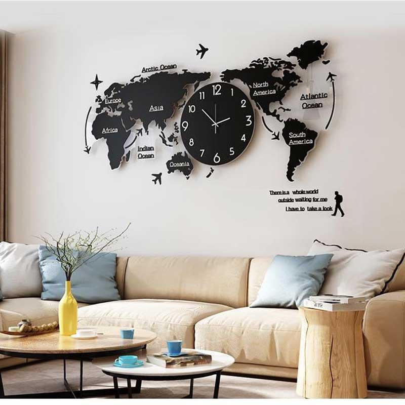 World Map Wall Clock At The Best Price In Pakistan Online Shopping In World Map Wall Clock At The Best Price In Pakistan Online Shopping In