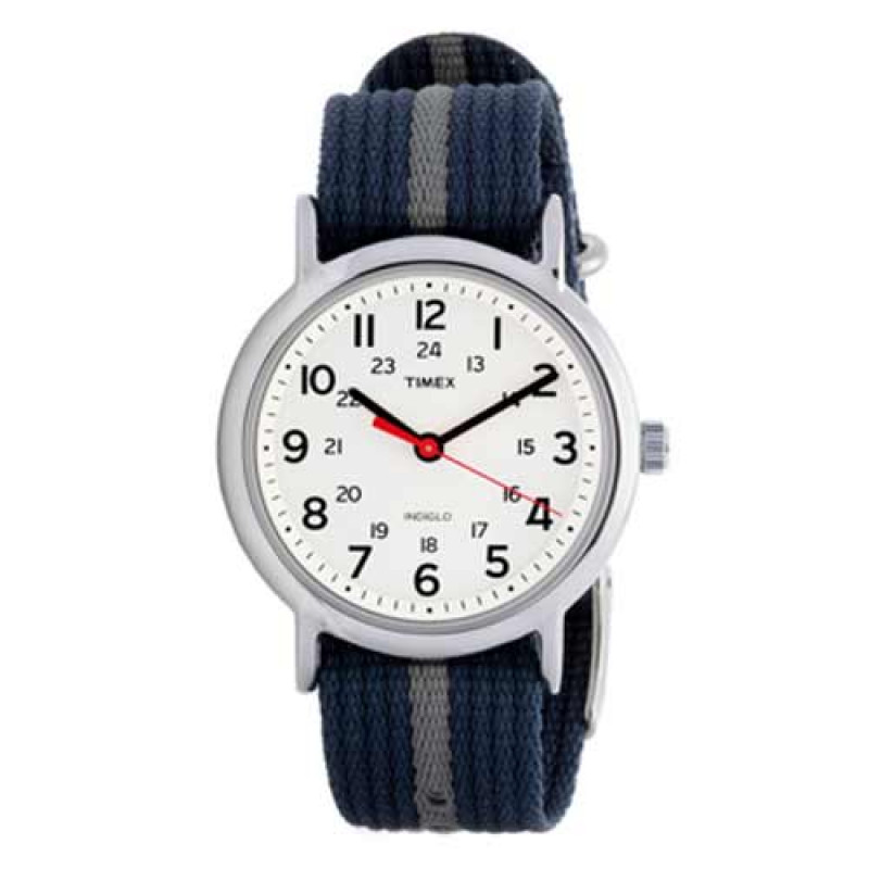 Wrist Watches Timex Weekender Blue Dial Timex Weekender Blue/ Grey