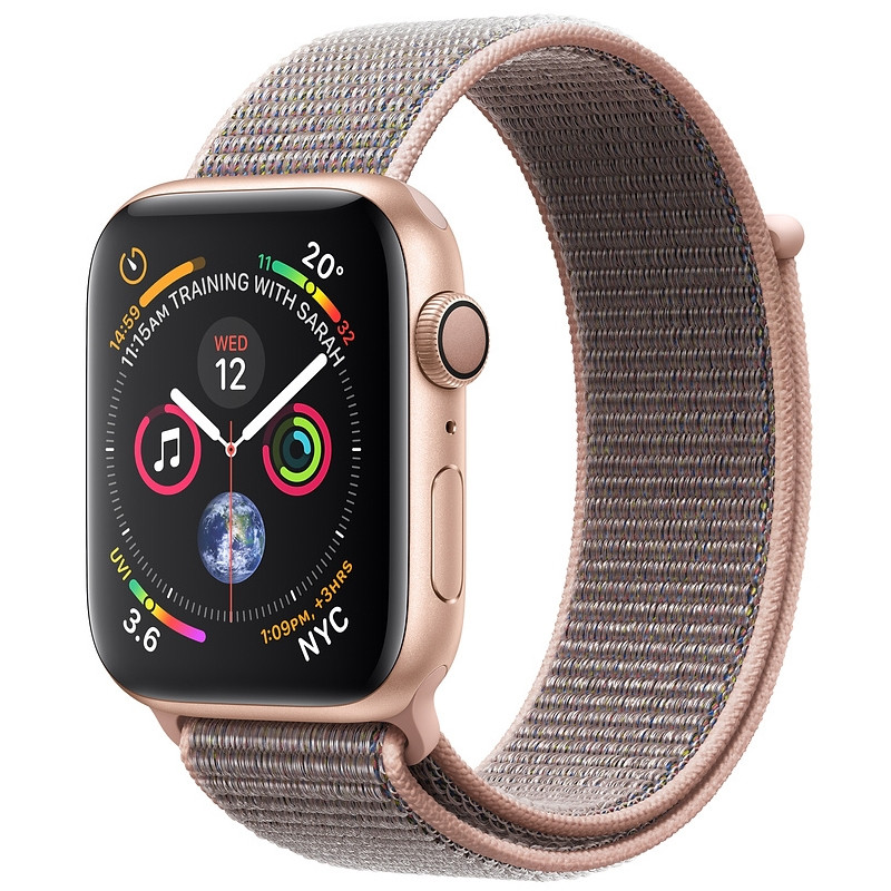 Apple Watch Series MU6G2 44mm Gold Aluminum Case with Pink Sand Sport  Loop (GPS)