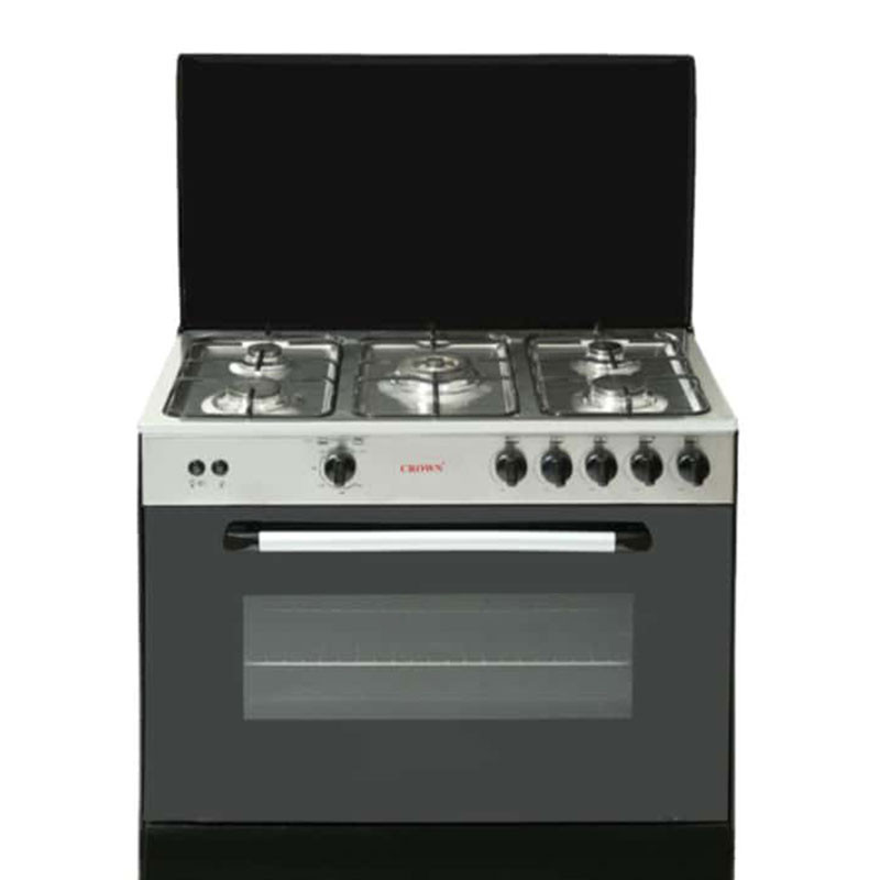 Buy Crown 4MT Cooking Range 5 Burner 34Inch Tamchini Black With