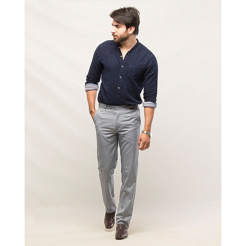 dress pant shirt price in pakistan WHITE COTTON DRESS SHIRT  Ismail Farid