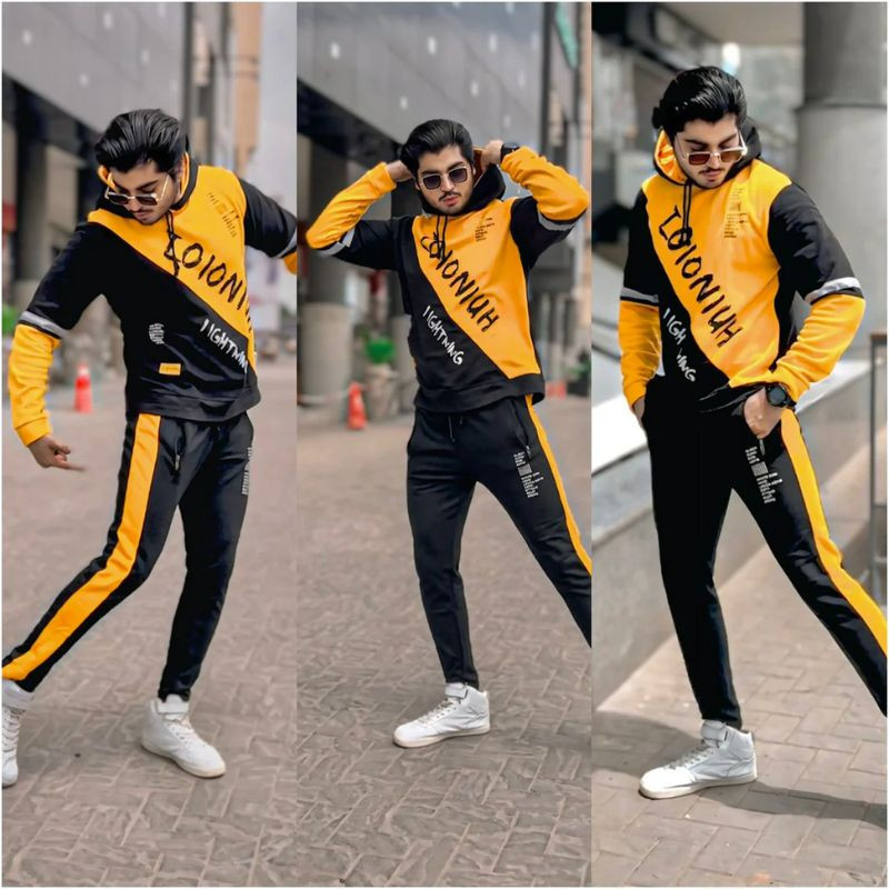 Indiamart Mens On Running Tracksuit Indiamart Black And Red