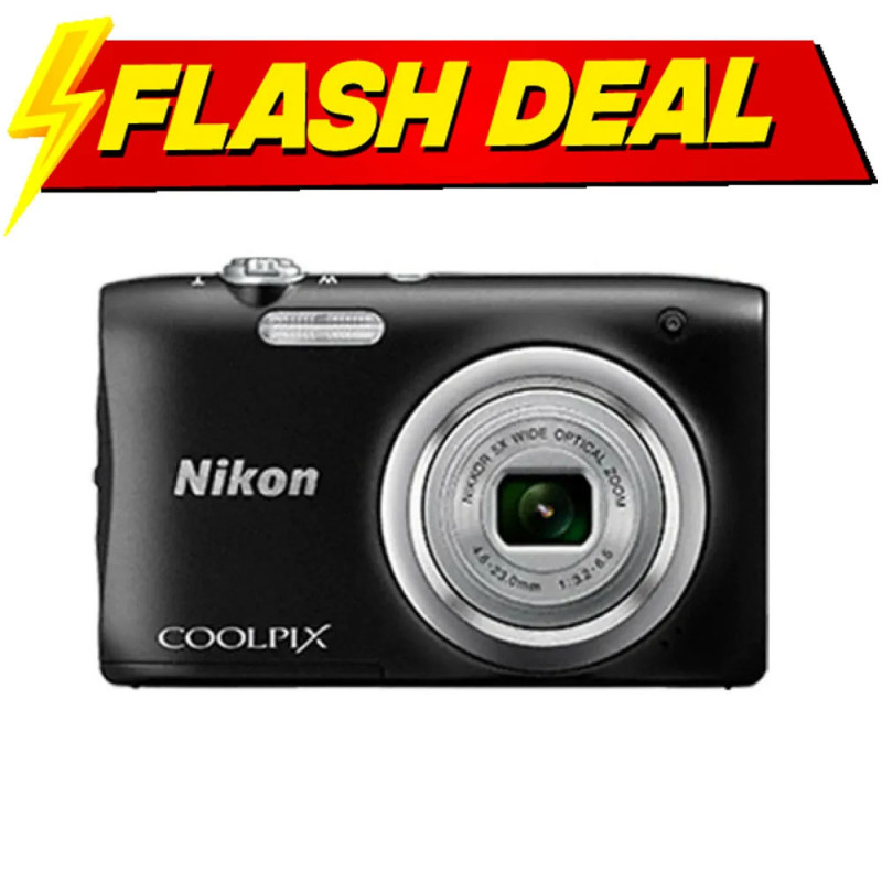 Nikon COOLPIX A100 Digital Camera Black Official Warranty (Flash Deal)